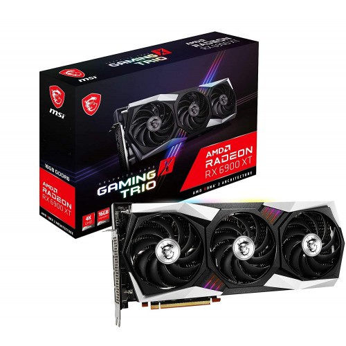 MSI Gaming Radeon RX 6900 XT 16GB GDDR6 PCI Express 4.0 x16 Graphic Card - RX 6900 XT Gaming X Trio 16G MSI Gaming Radeon RX 6900 XT 16GB GDDR6 PCI Express 4.0 x16 Graphic Card - RX 6900 XT Gaming X Trio 16G